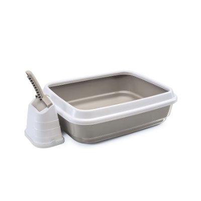 Imac Duo Beyaz Kahverengi Kedi Tuvaleti - 1