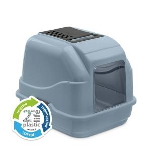 Imac Easy Cat 2nd Life Kapalı Kedi Tuvaleti Mavi 50x40x40 cm