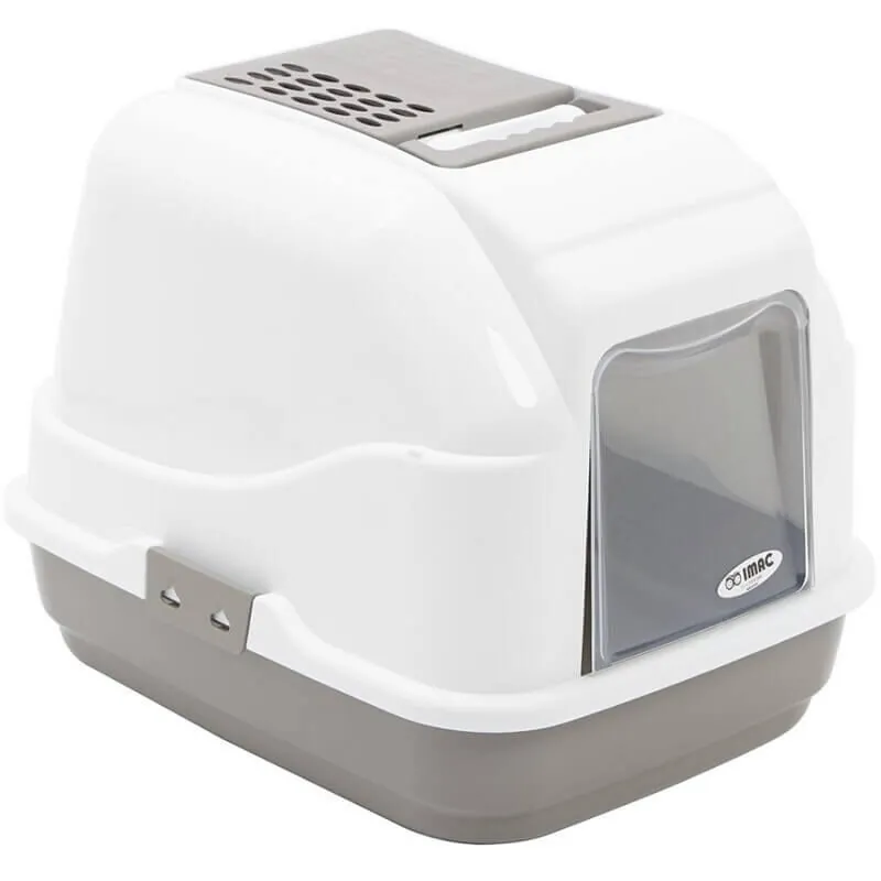 Imac Easy Cat Filtreli Kapılı Kedi Tuvalet Kabı- Gri - 1