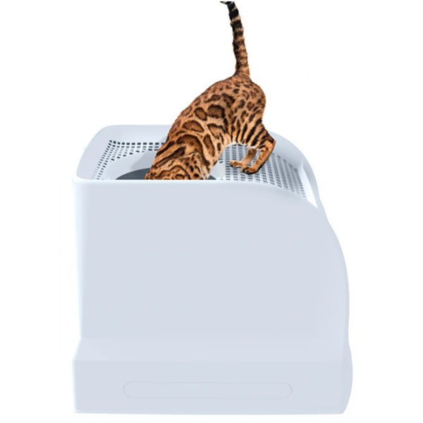 Imac Frida Üstten Girişli, Elekli ve Çekmeceli Kedi Tuvaleti 56x40x43,5cm - 4