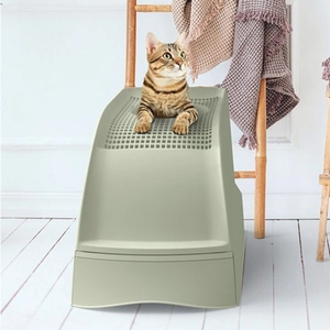 Imac Frida Üstten Girişli, Elekli ve Çekmeceli Kedi Tuvaleti 56x40x43,5cm - 3