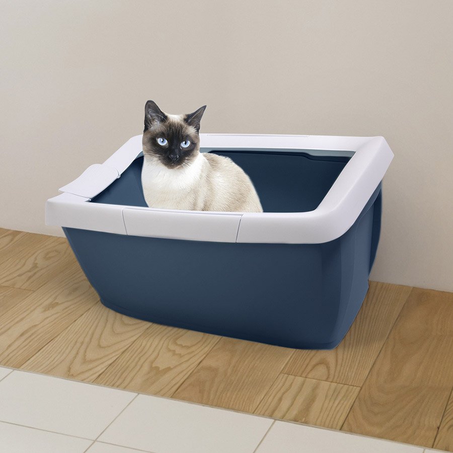 Imac Funny Kedi Tuvaleti Yeşil/beyaz 65x47,5x33cm - 1