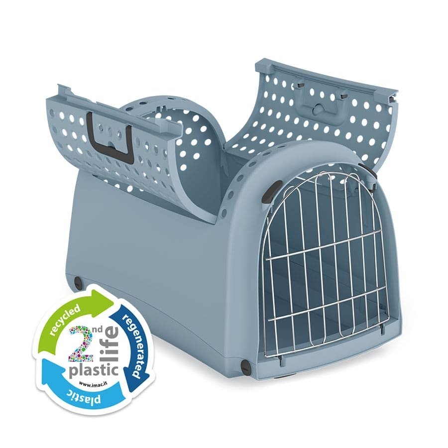 Imac Lınus Cabrıo 2nd Lıfe Üstü Açılır Evcil Hayvan Taşıma Çantası Mavi 52,5x32x34,5cm - 1