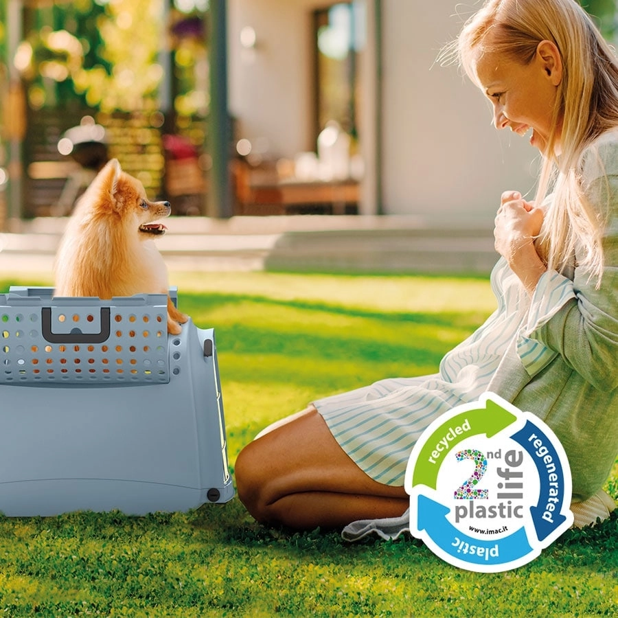 Imac Lınus Cabrıo 2nd Lıfe Üstü Açılır Evcil Hayvan Taşıma Çantası Mavi 52,5x32x34,5cm - 2