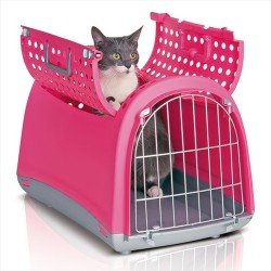 Imac Linus Cabrio Üstü Açılabilir Kedi Taşıma Kafesi 50X32X34.5 Cm