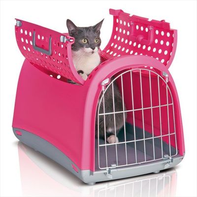 Imac Linus Cabrio Üstü Açılabilir Kedi Taşıma Kafesi 50X32X34.5 Cm - 1