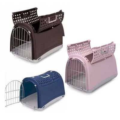 Imac Linus Cabrio Üstü Açılabilir Kedi Taşıma Kafesi 50X32X34.5 Cm - 6