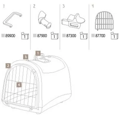 Imac Linus Cabrio Üstü Açılabilir Kedi Taşıma Kafesi 50X32X34.5 Cm - 7