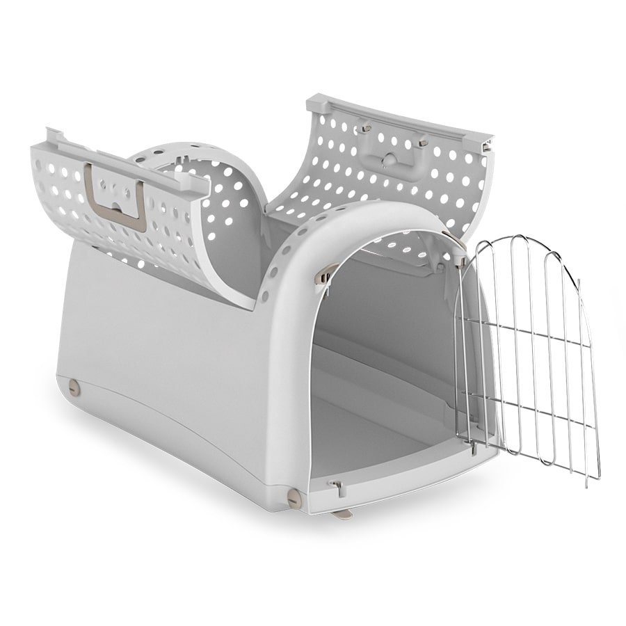 Imac Lınus Cabrıo Üstü Açılır Evcil Hayvan Taşıma Çantası Gri 52,5x32x34,5cm - 1