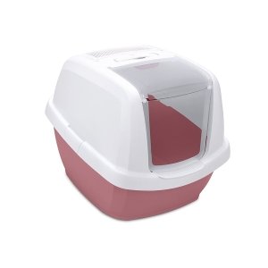 Imac Maddy Junıor Kapalı Kedi Tuvaleti Pembe/beyaz 57x43x41cm