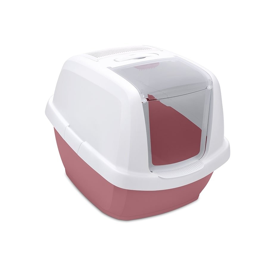 Imac Maddy Junıor Kapalı Kedi Tuvaleti Pembe/beyaz 57x43x41cm - 1