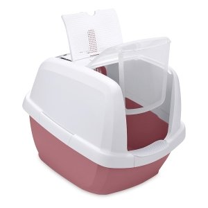 Imac Maddy Kapalı Kedi Tuvaleti Pembe/beyaz 65x47,5x47,5cm