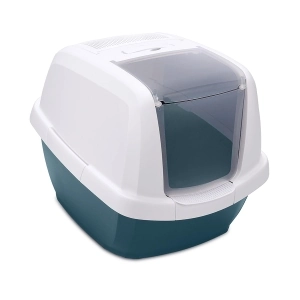 Imac Maddy Kapalı Kedi Tuvaleti Petrol Mavisi 65x47.5x47.5 cm