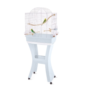 Imac Matilde Ayaklı Kuş Kafesi Mavi/Gümüş 58x38x71/143 cm - 1