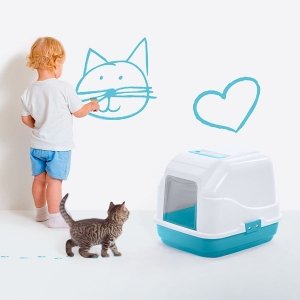 Imac My Cat Kapalı Kedi Tuvaleti 50x40x40cm - 4