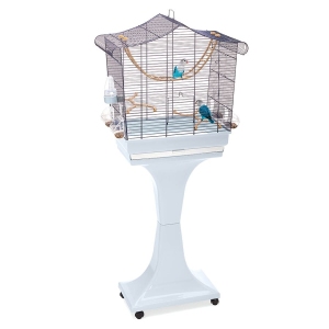 Imac Sofia Ayaklı Kuş Kafesi Morcivert 62.5x33x61/132 cm - 1