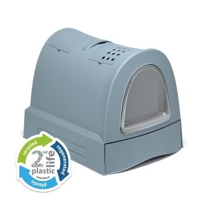 Imac Zuma 2nd Lıfe Torbalı Kapalı Kedi Tuvaleti Mavi 56x40x42,5cm