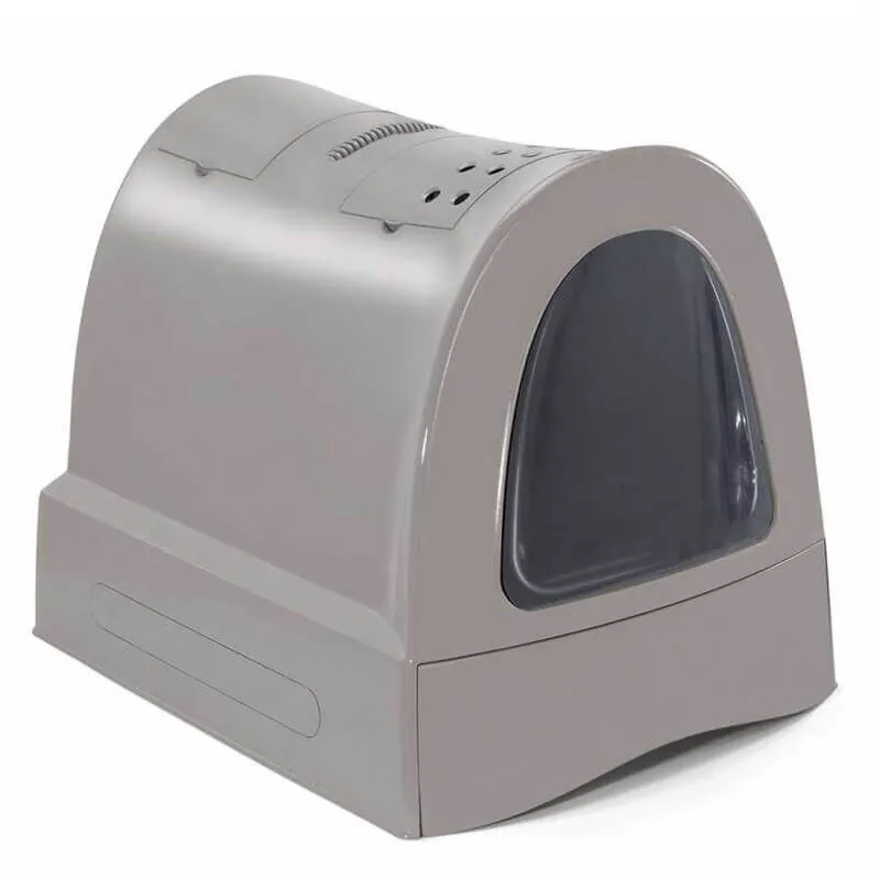 Imac Zuma Çekmeceli Kapalı Kedi Tuvaleti Gri - 1