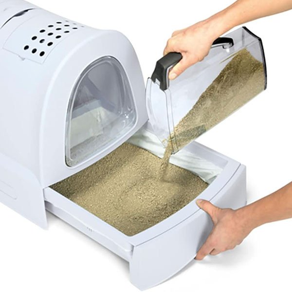 Imac Zuma Çekmeceli Kapalı Kedi Tuvaleti Mavi - 2