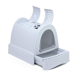 Imac Zuma Çekmeceli Kapalı Kedi Tuvaleti Mavi - 3