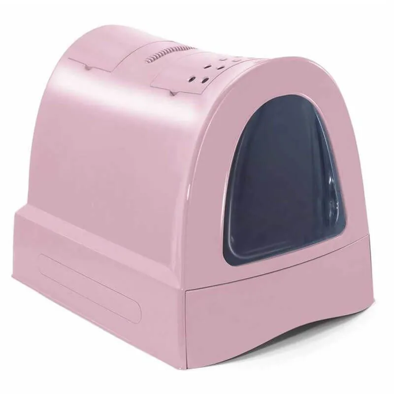 Imac Zuma Kapalı Kedi Tuvaleti Pembe - 1