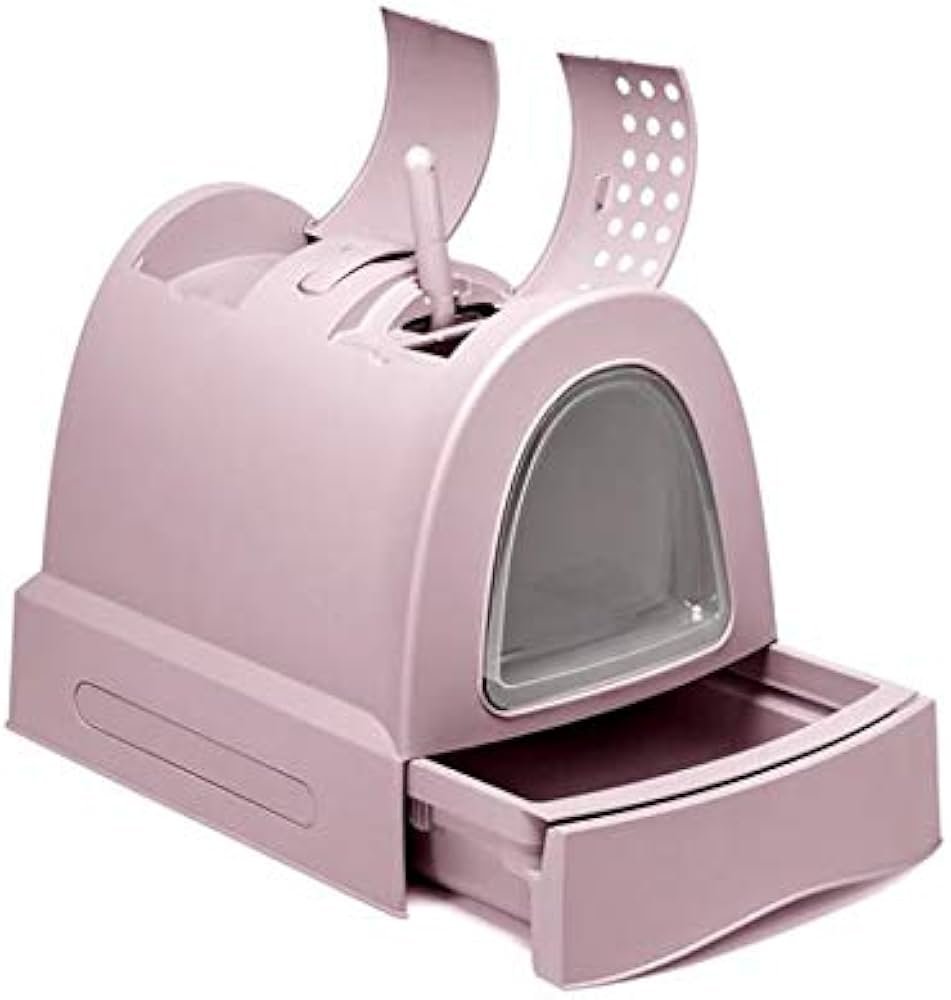 Imac Zuma Kapalı Kedi Tuvaleti Pembe - 2