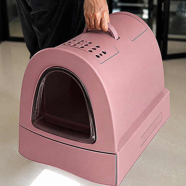 Imac Zuma Kapalı Kedi Tuvaleti Pembe - 9