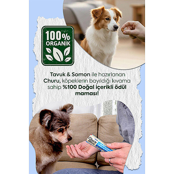 Inaba Churu Bites Tavuklu ve Somonlu Köpek Ödül Maması 12 g (8'li) - 4