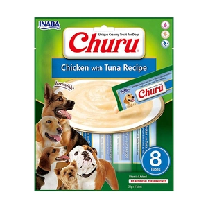Inaba Ciao Churu Ton Balıklı ve Tavuklu Tamamlayacı Köpek Ödül Maması 8 x 20 Gr