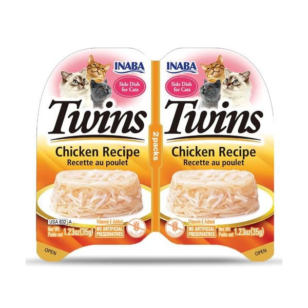 Inaba Twins Tavuklu Kedi Ödül Jölesi 2 x 35 Gr - 1