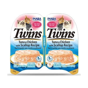 Inaba Twins Ton Balıklı, Deniz Taraklı ve Tavuklu Kedi Ödül Jölesi 2 x 35 Gr - 2