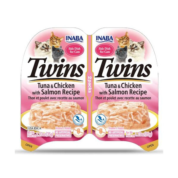 Inaba Twins Ton Balıklı, Somonlu ve Tavuklu Kedi Ödül Jölesi 35 g (2'li) - 2