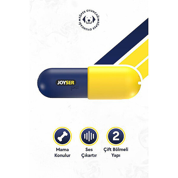 Joyser Plus Kauçuk Hap Şeklinde Köpek Ödül Oyuncağı M/L - 2