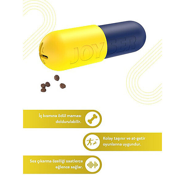 Joyser Plus Kauçuk Hap Şeklinde Köpek Ödül Oyuncağı M/L - 3