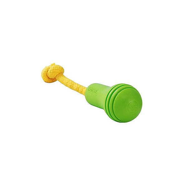 Joyser Ropper İpli Kauçuk Yavru Köpek Oyuncağı 20 x 5 cm (Sarı/Yeşil) - 3