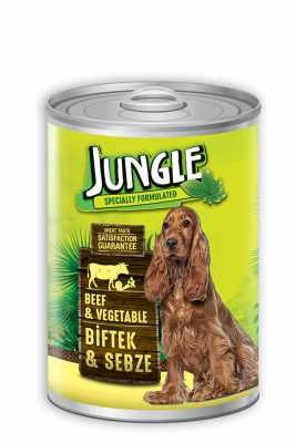 Jungle Biftekli Sebzeli Köpek Yaş Maması 415 Gr - 1