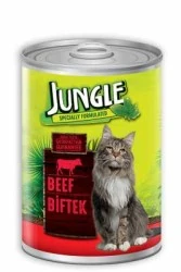 Jungle Biftekli Kedi Konservesi 415 Gr