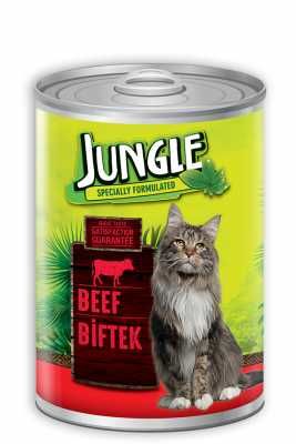 Jungle Biftekli Kedi Yaş Maması 415 Gr - 1