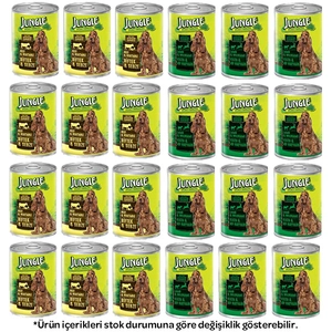 Jungle Karışık Köpek Yaş Maması 415 gr X 24 Adet