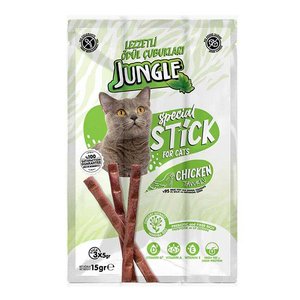 Jungle Kedi Stick Tavuklu Ödül Çubuğu 3'Lü 5 Gr