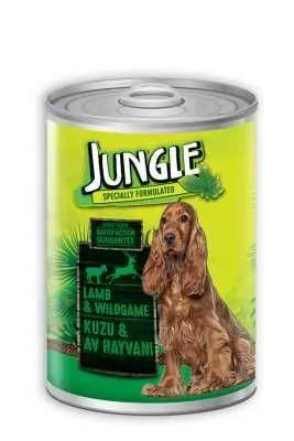 Jungle Kuzu Etli Av Hayvanlı Köpek Konservesi 415 Gr - 1