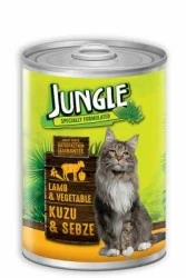 Jungle Kuzu Etli Sebzeli Kedi Konservesi 415 GR