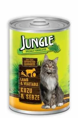 Jungle Kuzu Etli Sebzeli Kedi Konservesi 415 GR - 1
