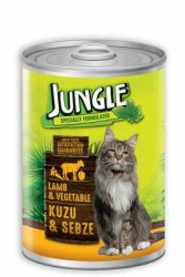 Jungle Kuzu Etli Sebzeli Kedi Yaş Maması 415 GR