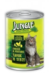 Jungle Tavuklu Sebzeli Kedi Konservesi 415 GR