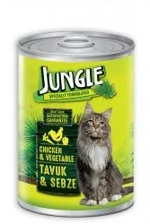 Jungle Tavuklu Sebzeli Kedi Konservesi 415 GR - 1
