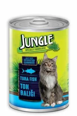 Jungle Ton Balıklı Kedi Konservesi 415 GR - 1