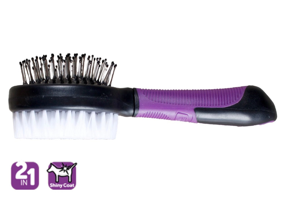 Karlıe 2 Taraflı Fırça 21x6x6 Cm Mor-siyah - 1