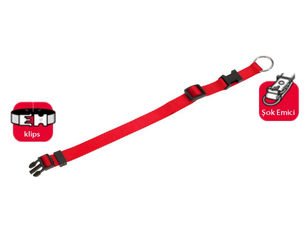 Karlıe Boyun Tasma 20-35cm Kırmızı - 1
