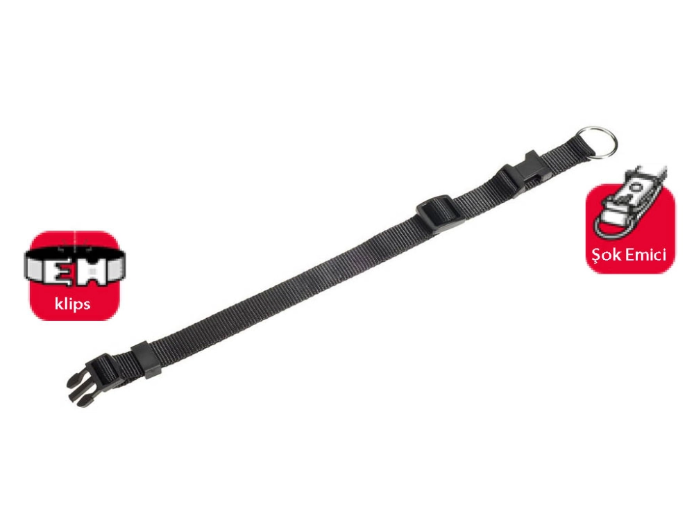 Karlıe Boyun Tasma 30-45cm Siyah - 1